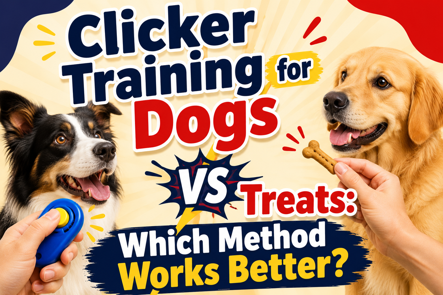 Clicker Training for Dogs vs Treats