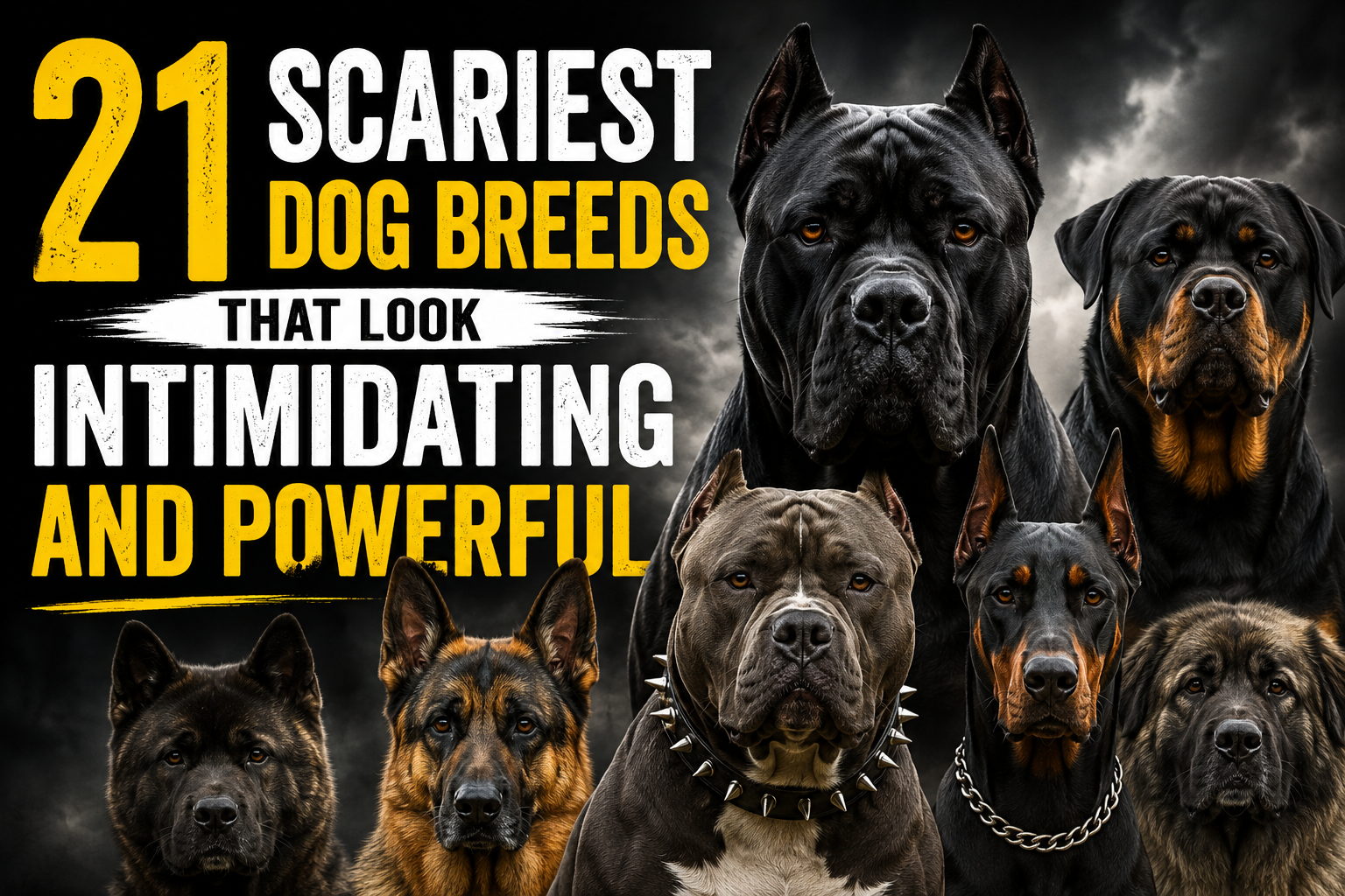 21 Scariest Dog Breeds That Look Intimidating And Powerful