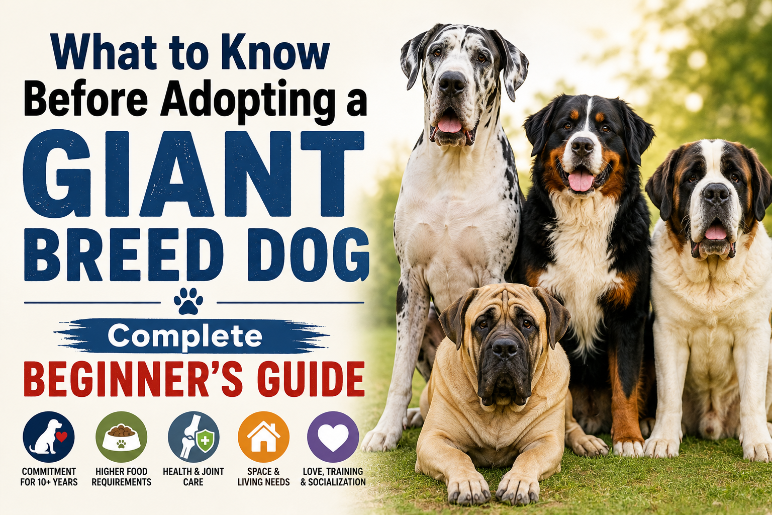 Adopting a Giant Breed Dog