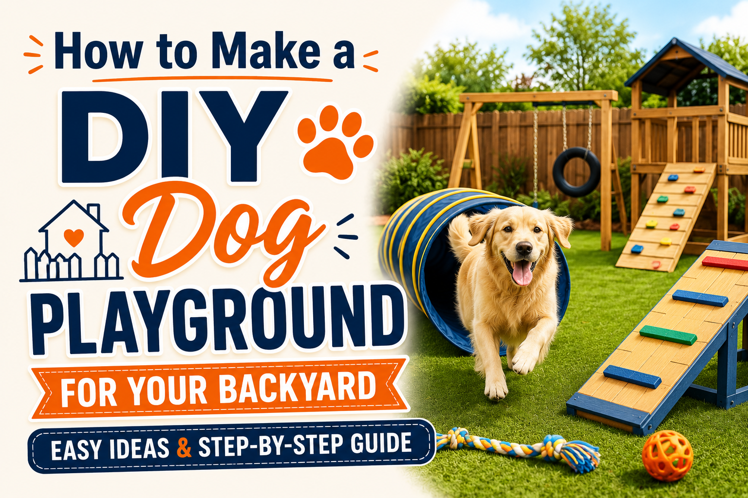 How to Make a DIY Dog Playground