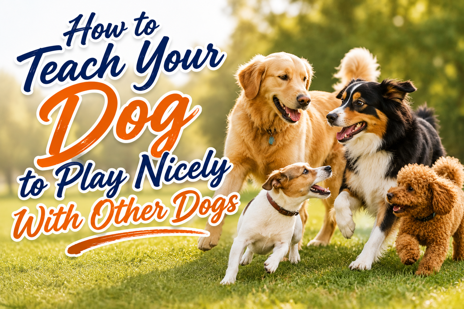 How to Teach Your Dog to Play Nicely With Other Dogs