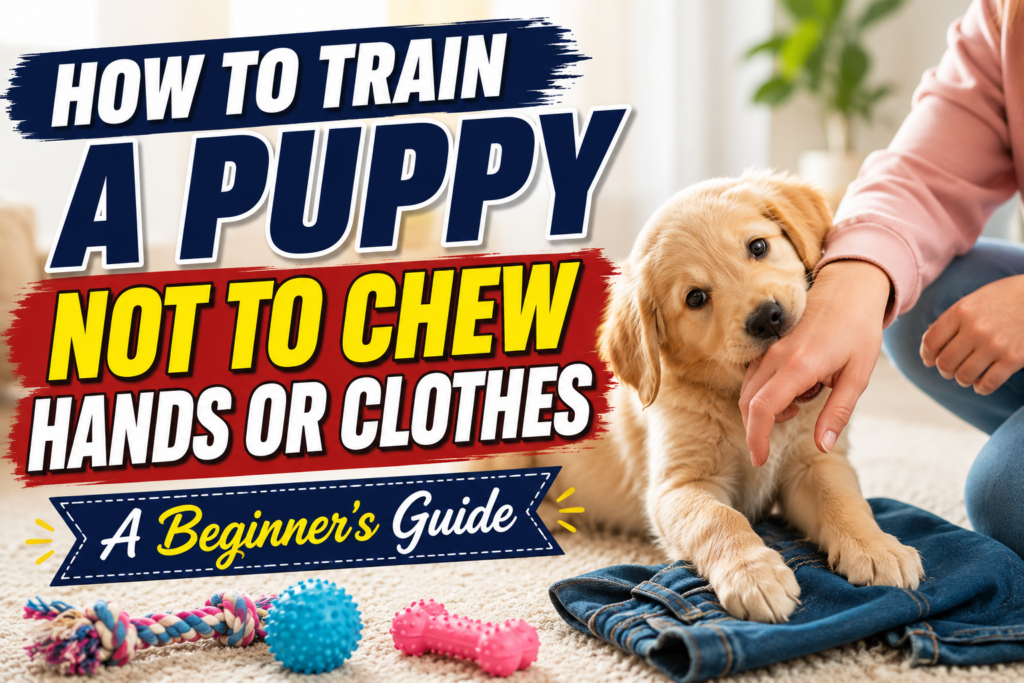 How to Train a Puppy Not to Chew Hands or Clothes