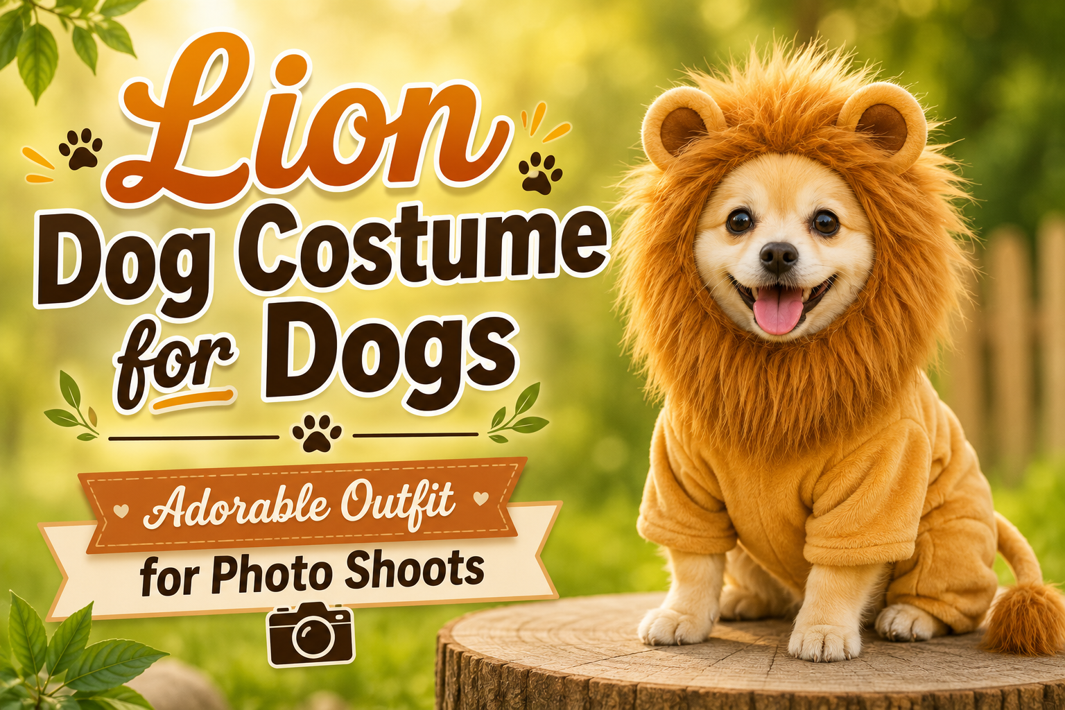 Lion Dog Costume for Dogs