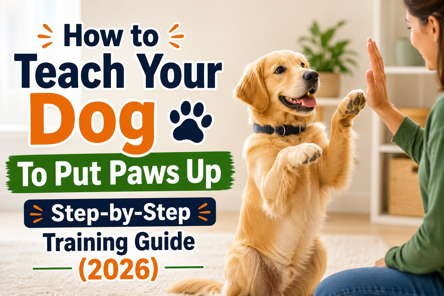 How to Teach Your Dog To Put Paws Up